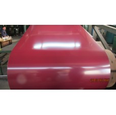 Plancha laminada galvanizada con color rojo  Plancha laminada galvanizada con color rojo