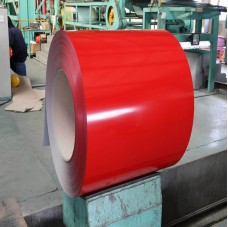 Bobina galvanizada con color rojo  bobina PPGI