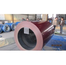 Bobina galvanizada con color rojo  bobina PPGI  Bobina galvanizada con color rojo  bobina PPGI